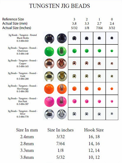 Montana Fly Company Jig Beads Tungsten Round