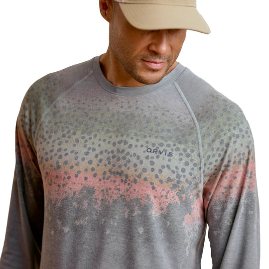 Orvis Dricast Printed LS Crew Steelhead Image 06
