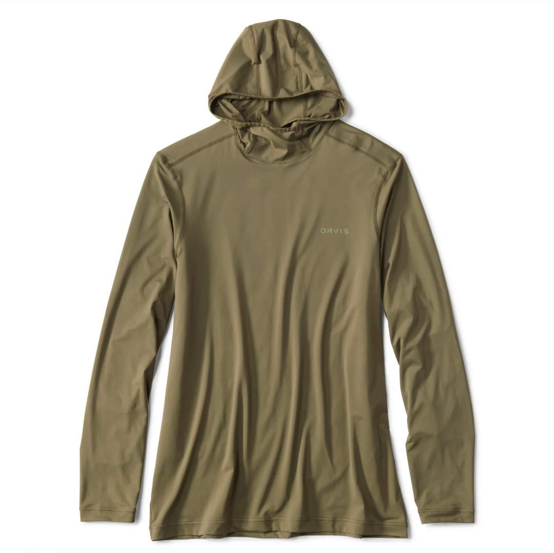 Orvis Men's Sun Defense Long-Sleeved Hoodie - Tarragon