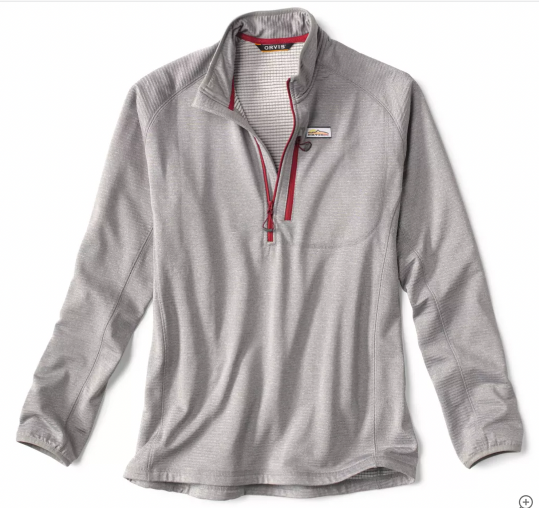 Orvis Horseshoe Hills Quarter-Zip Fleece - Heather Grey