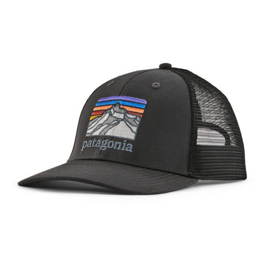 Patagonia Line Logo Ridge LoPro Trucker Hat - Ink Black