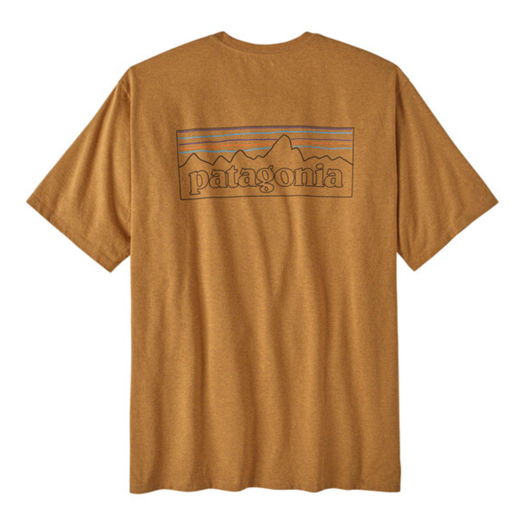 Patagonia Men's P-6 Logo Responsibili-Tee - P-6 Outline: Golden Caramel