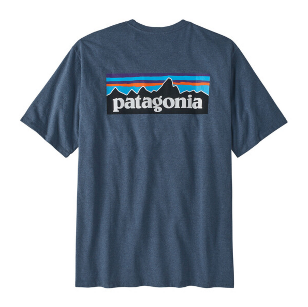 Patagonia Men's P-6 Logo Responsibili-Tee - Utility Blue Sale