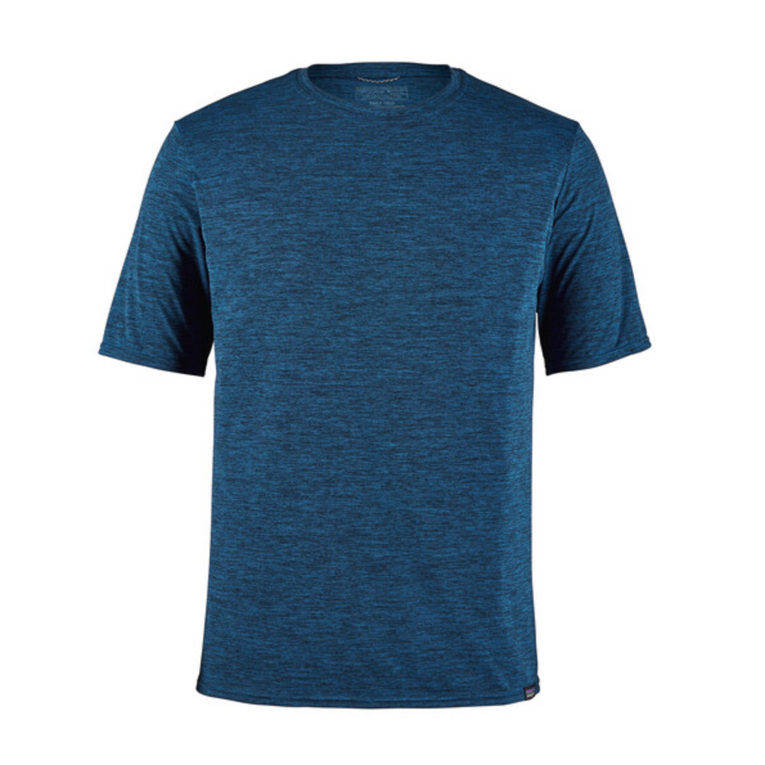 Patagonia Men's Capilene Cool Daily Shirt - Viking Blue - Navy Blue X-Dye