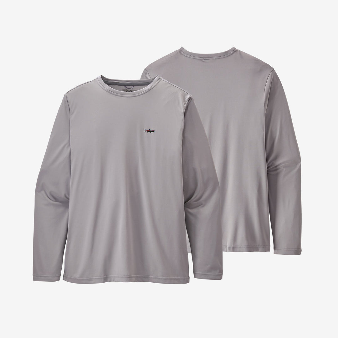 Patagonia Men's Long-Sleeved Capilene® Cool Daily Fish Graphic Shirt Small Fitz Roy Tarpon: Salt Grey M