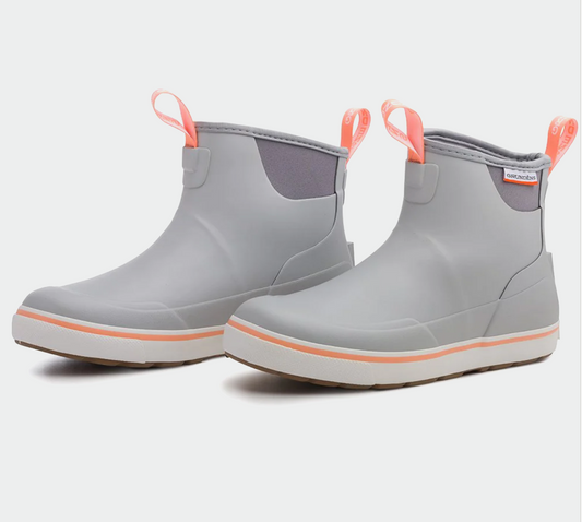 Grundens Women's Deck-Boss Ankle Boot - Glacier Grey