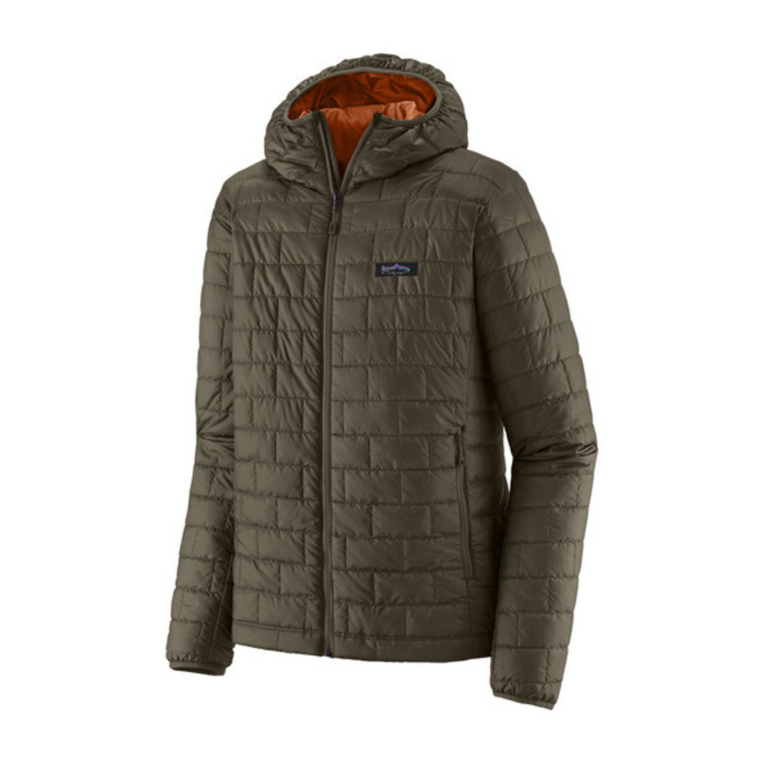 Patagonia Men's Nano Puff Fitz Roy Trout Hoody - Pine Needle Green Sale
