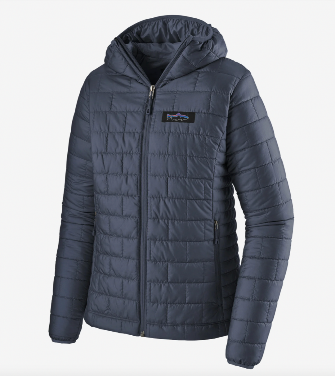 Patagonia Women's Nano Puff® Fitz Roy Trout Hoody - Smolder Blue