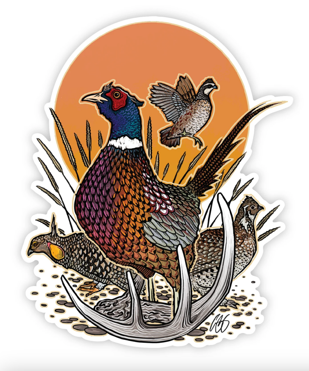 Casey Underwood Pheasants Forever x Underwood Decal Sticker