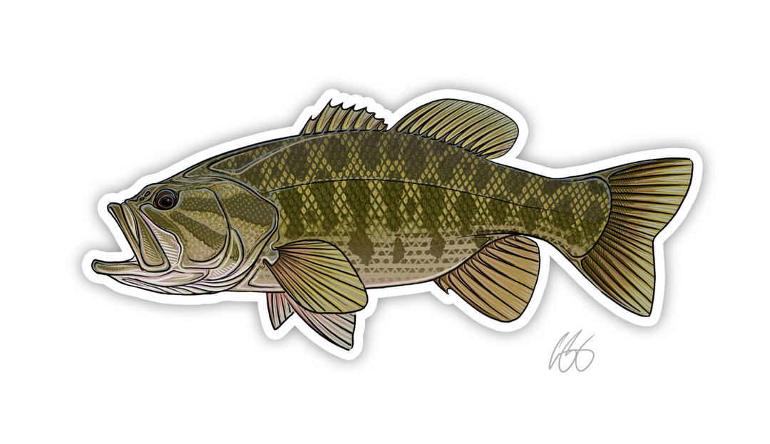 Casey Underwood Guadalupe Bass Decal Sticker