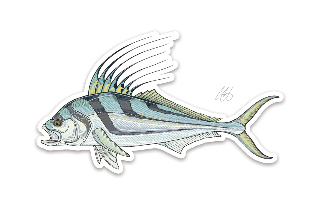 Casey Underwood Roosterfish Decal Sticker