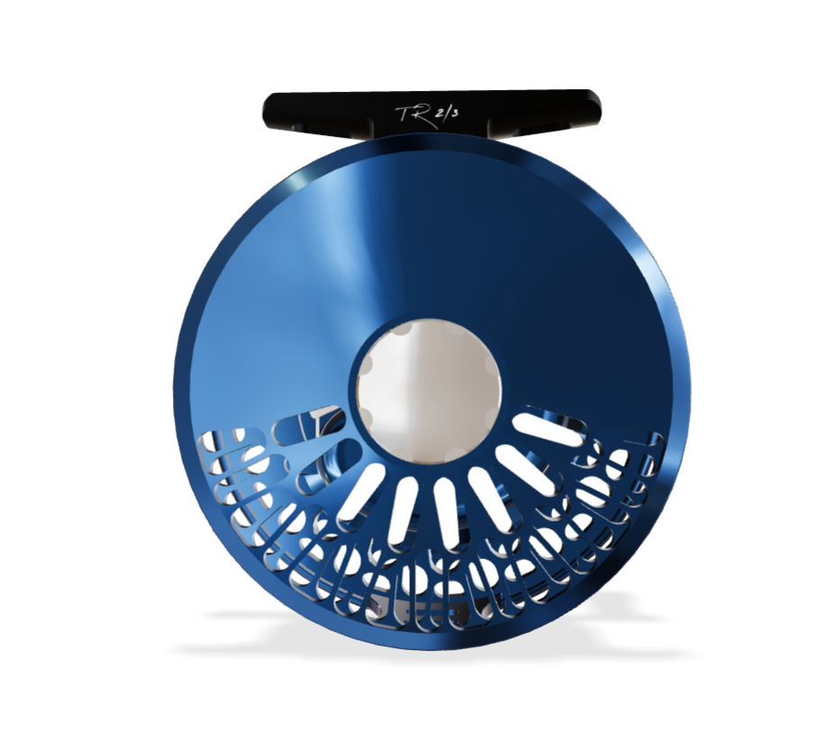 Abel TR 2/3 Ported Deep Blue Click Pawl Reel | Ed's Fly Shop