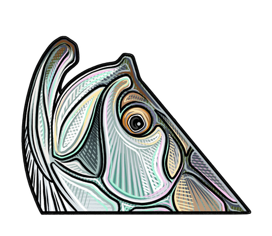 Casey Underwood Tarpon Roll Decal Sticker