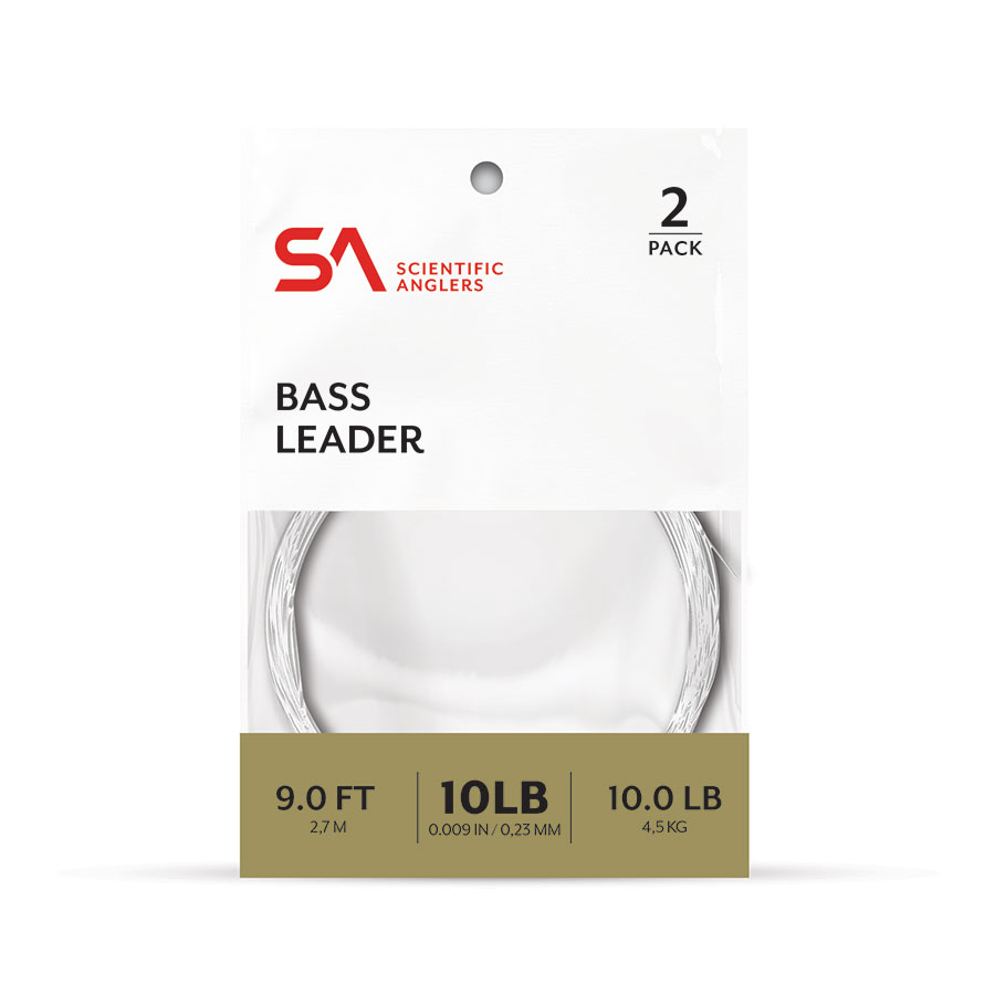 Scientific Anglers Bass Tapered 9 ft. Leader 2 Pack