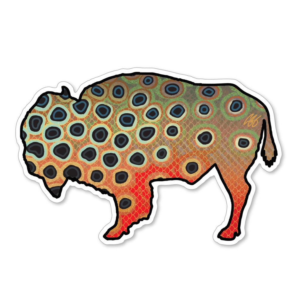 Casey Underwood Bison Cutthroat Decal Sticker