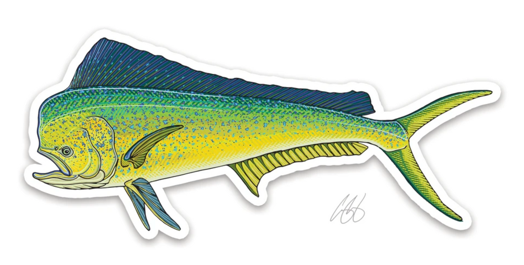 Casey Underwood Mahi Mahi Decal Sticker