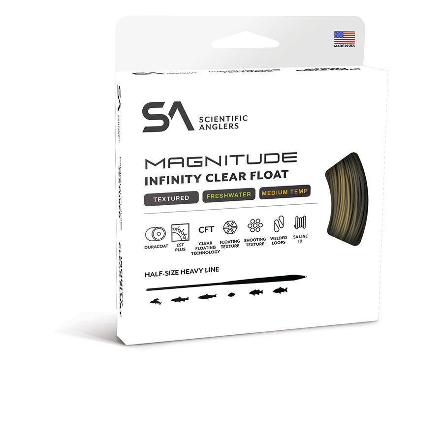 Scientific Anglers Magnitude Textured Infinity 10' Clear Tip Float Fly Line