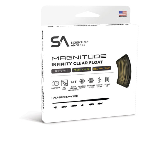 Scientific Anglers Magnitude Textured Infinity 10' Clear Tip Float Fly Line