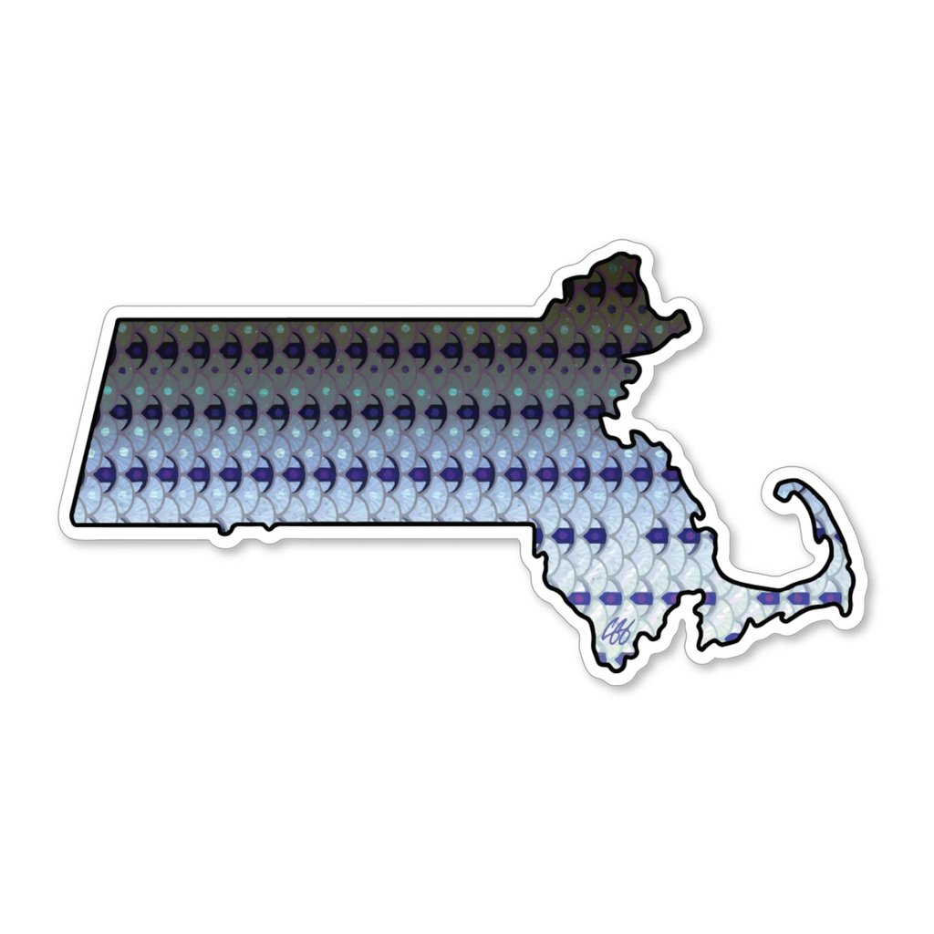 Casey Underwood Massachusetts Striper Decal Sticker