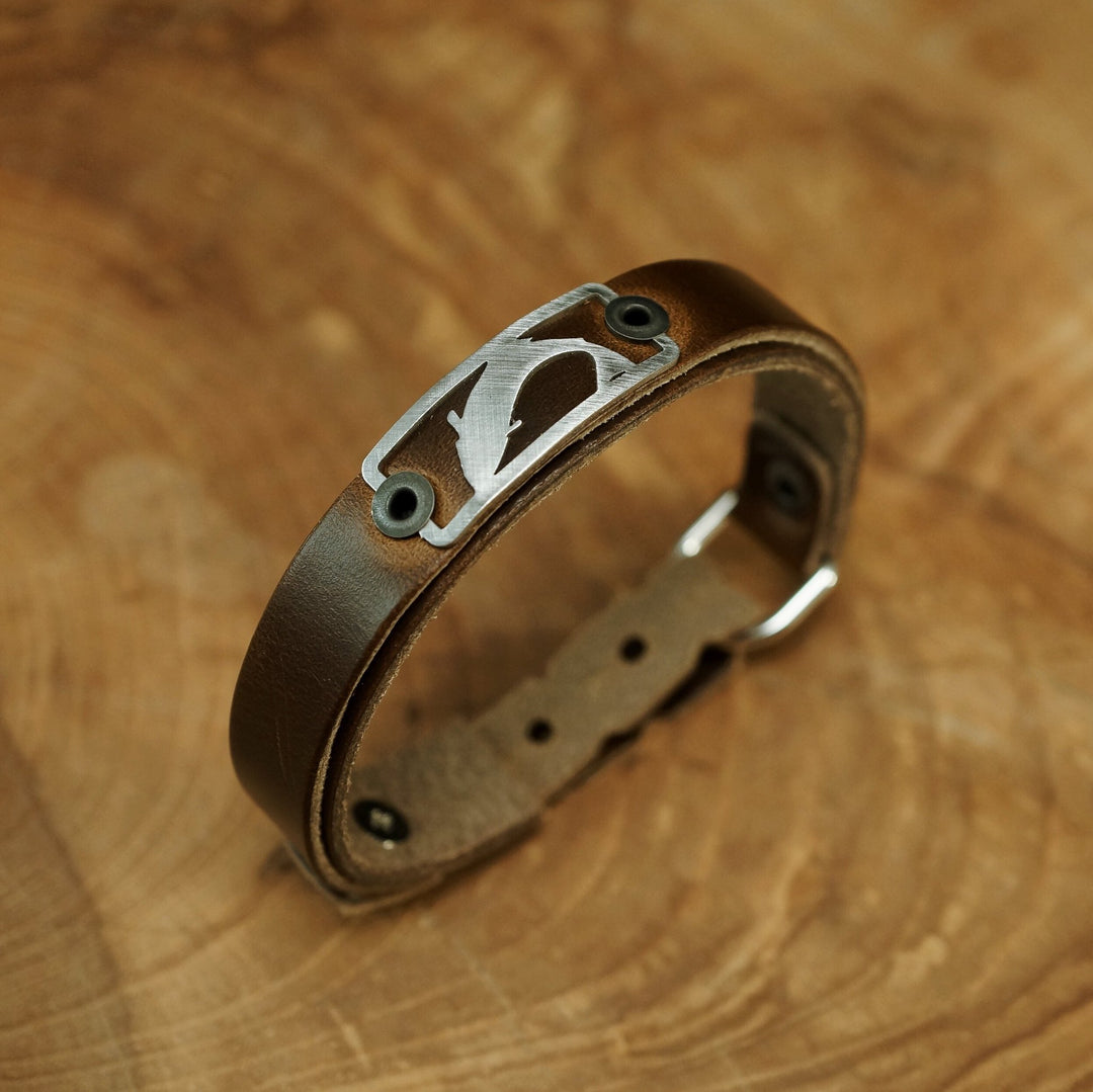 Sight Line Provisions Trout Skinny Brown Bracelet