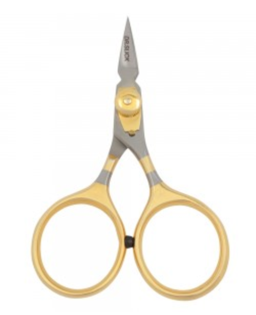 Dr Slick 3 3/4" Gold Loops Arrow Straight Razor Scissor