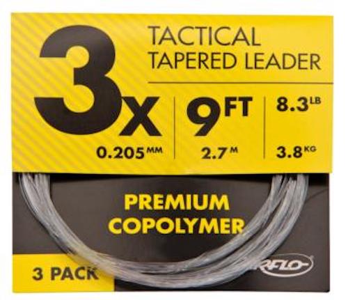 AirFlo Tactical Tapered Mono Leader 3 Pack