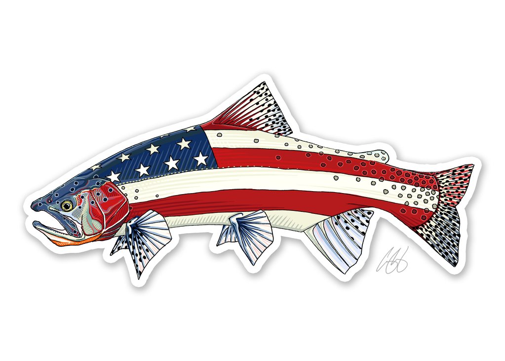 Casey Underwood USA Cutthroat Trout Decal Sticker