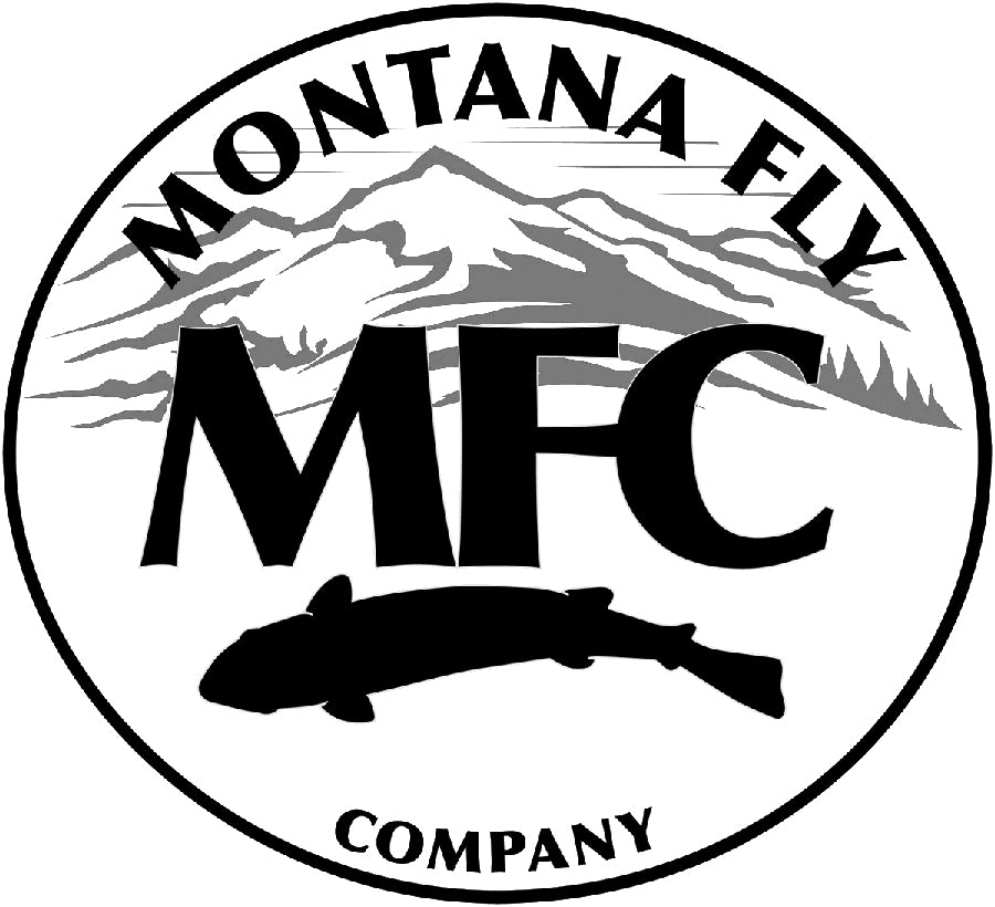 Montana Fly Company Logo Sticker-Simpl B&W Oval