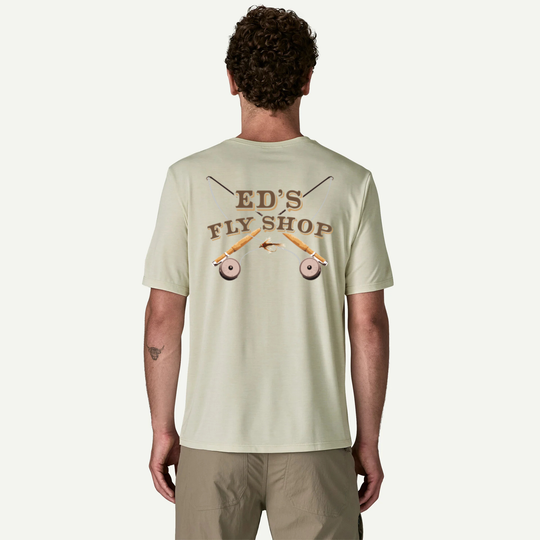 Ed's Fly Shop Logo Tee - Patagonia Capilene Cool Daily Shirt