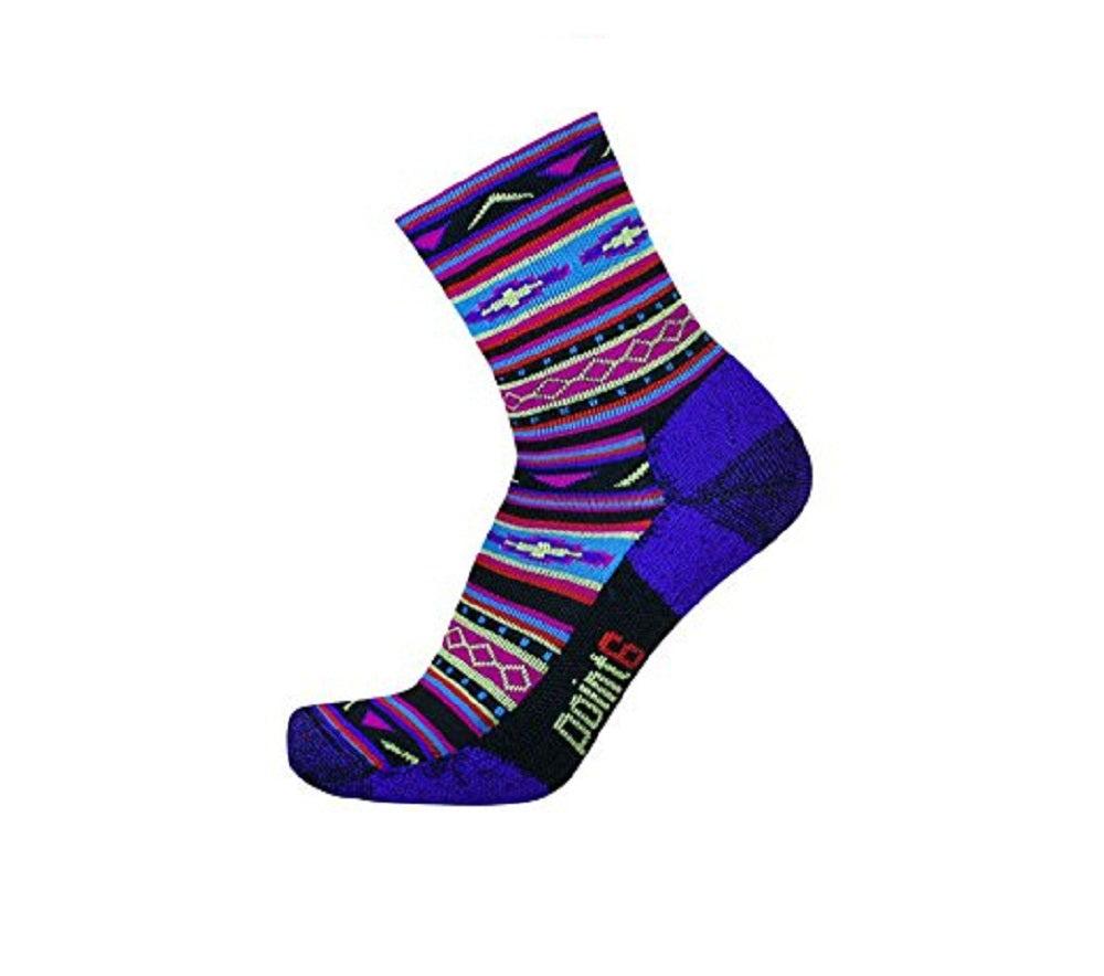 Point6 Active Life Taos Extra Light 3/4 Crew-Black Imperial Socks