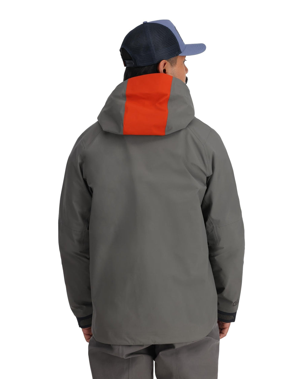 Simms Men's G4 Pro Wading Jacket in Slate, back
