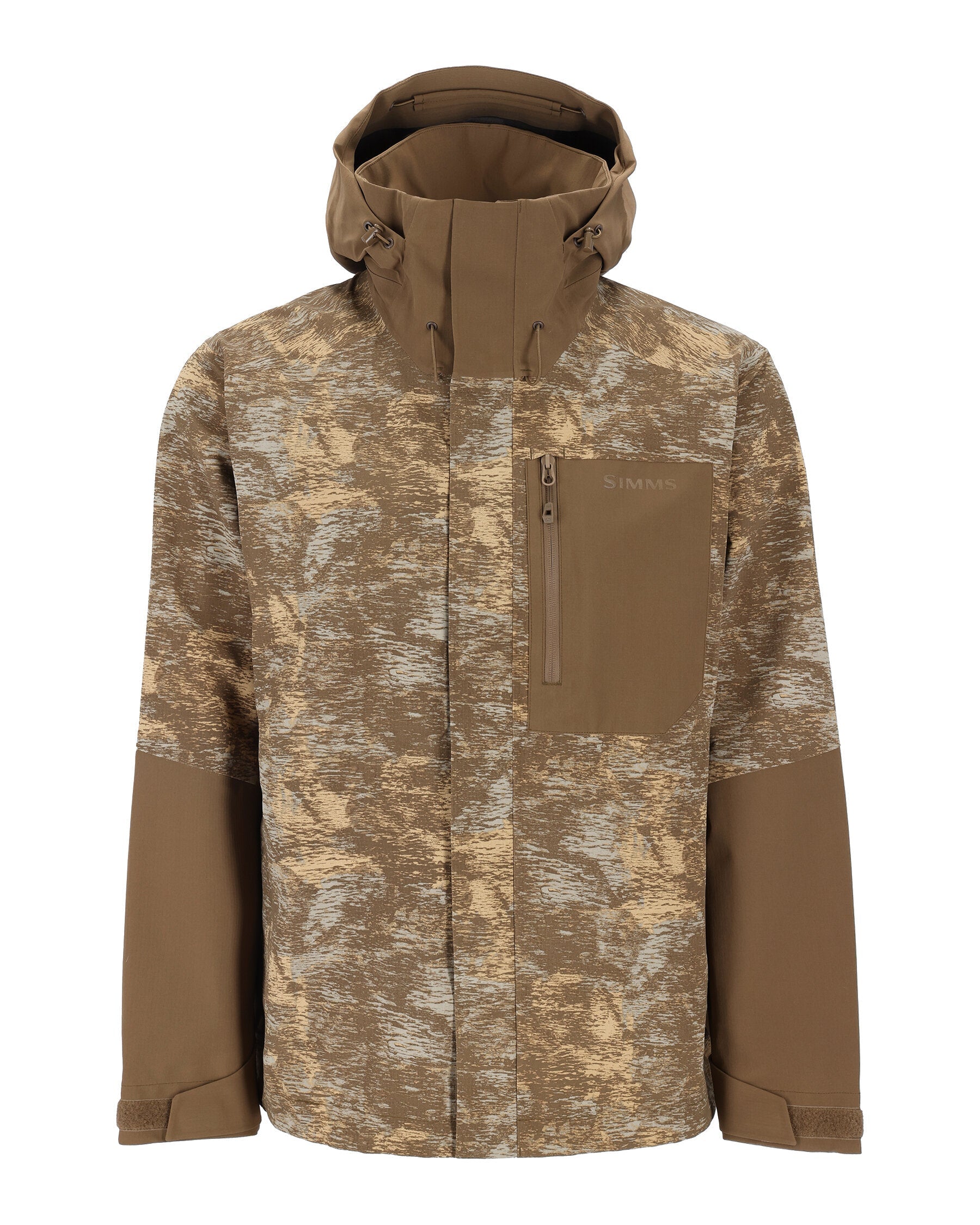 Simms Men's Challenger Jacket in Windy Jasper, front