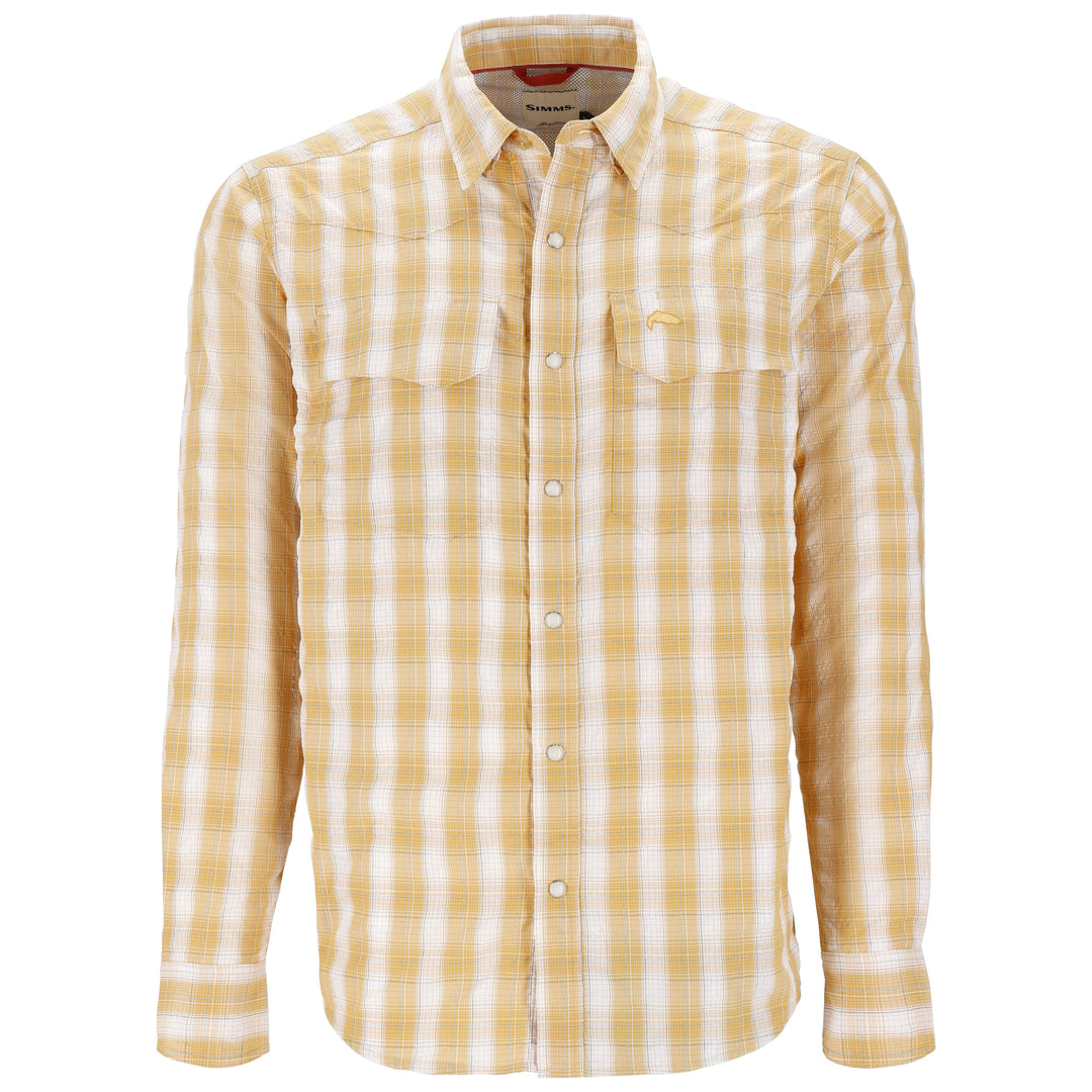 Simms Men's Big Sky LS Shirt Baltic Amber Image 01
