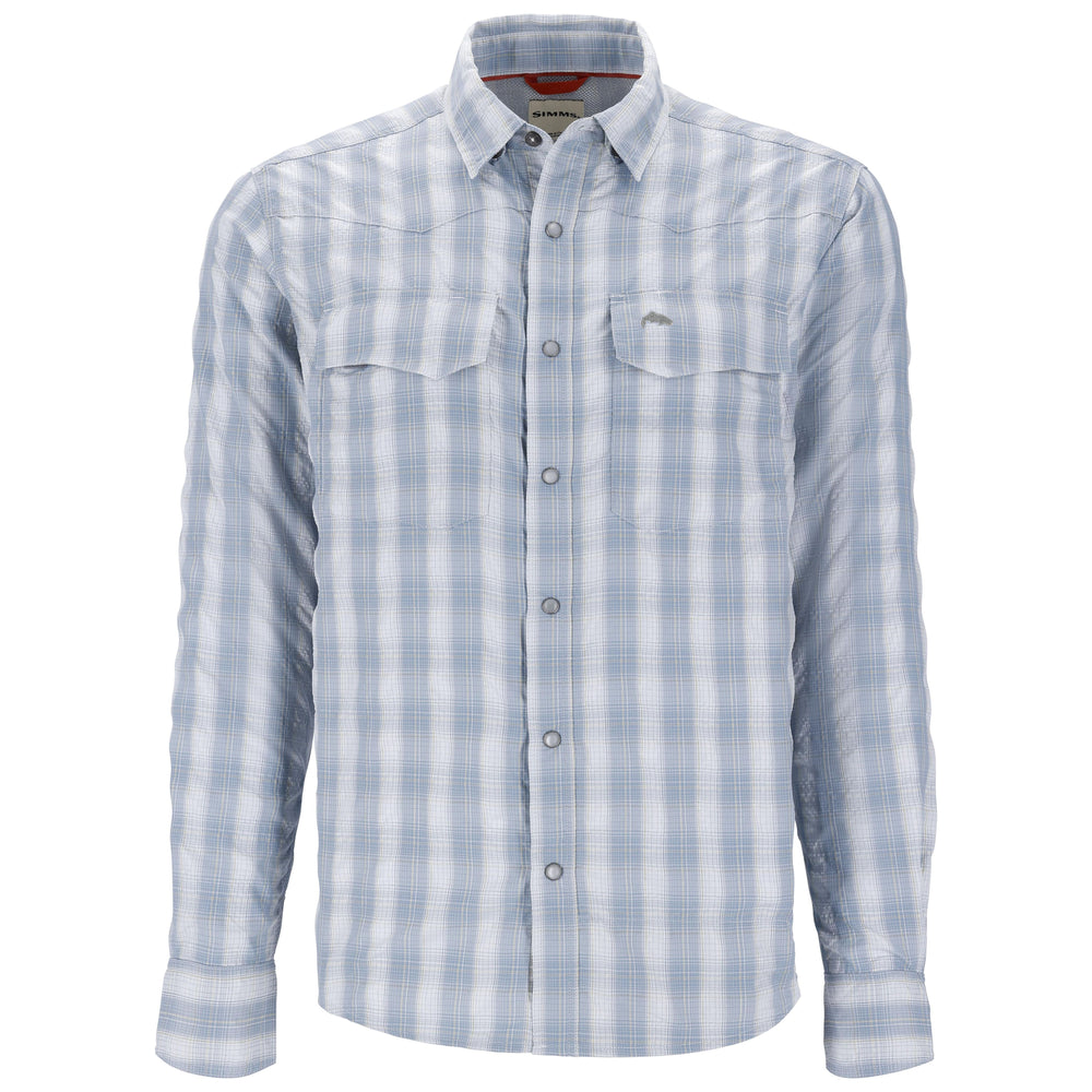 Simms Men's Big Sky LS Shirt Bimini Blue Image 01
