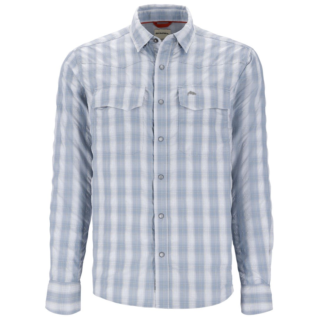 Simms Men's Big Sky LS Shirt Bimini Blue Image 01