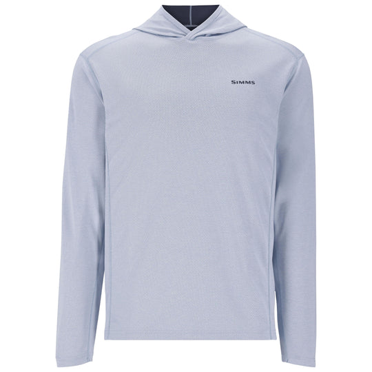 Simms Men's BugStopper Hoody Steel Blue Heather Image 01