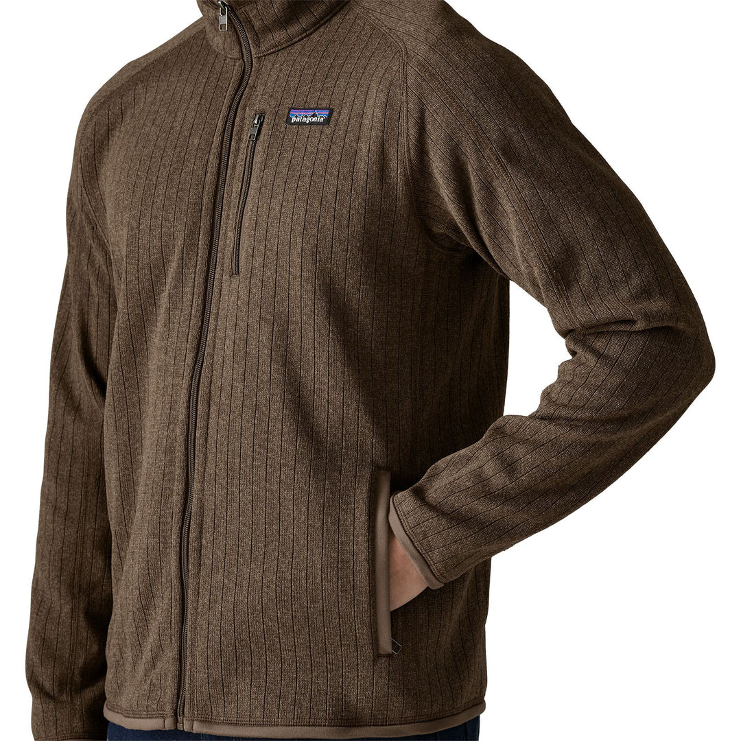Patagonia Men's Better Sweater Jacket Marlow Brown Rib Knit Image 06