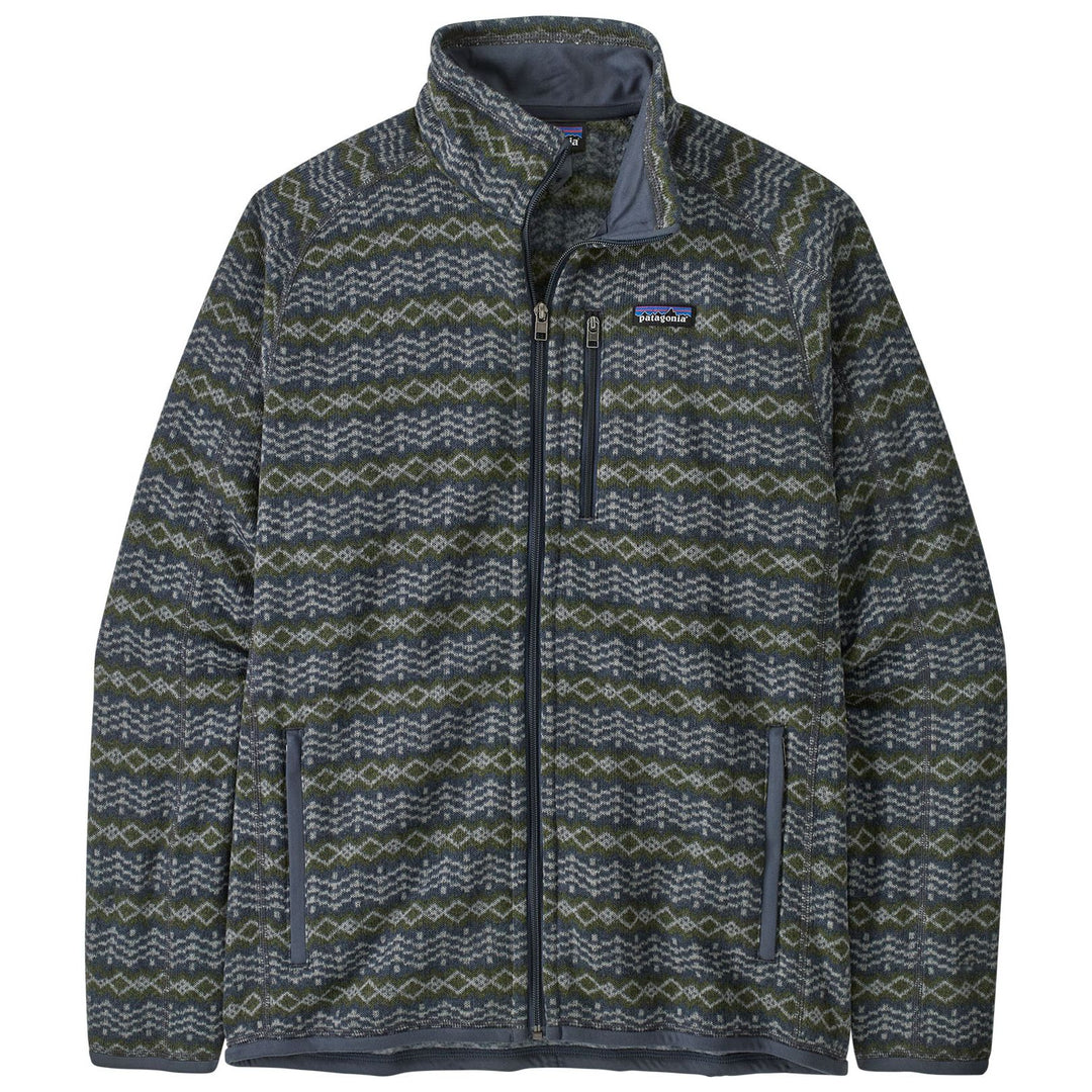 Patagonia Men's Better Sweater Jacket Woven Together: Smolder Blue Image 01