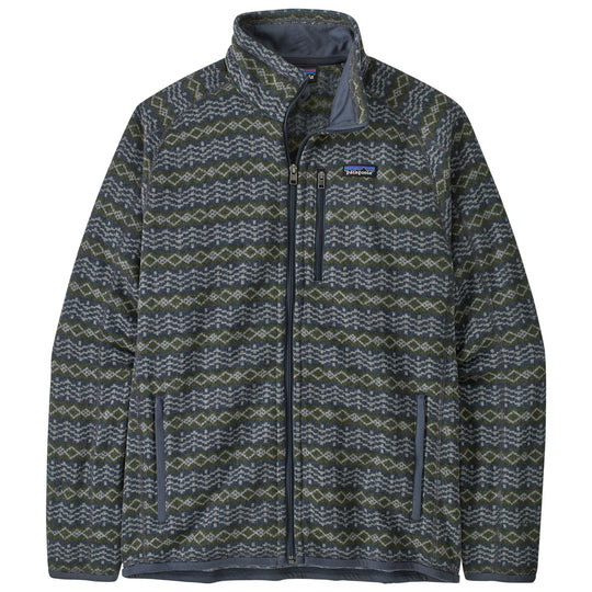 Patagonia Men's Better Sweater Jacket Woven Together: Smolder Blue Image 01