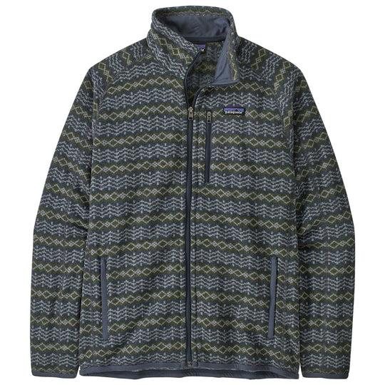 Patagonia Men's Better Sweater Jacket Woven Together: Smolder Blue Image 01