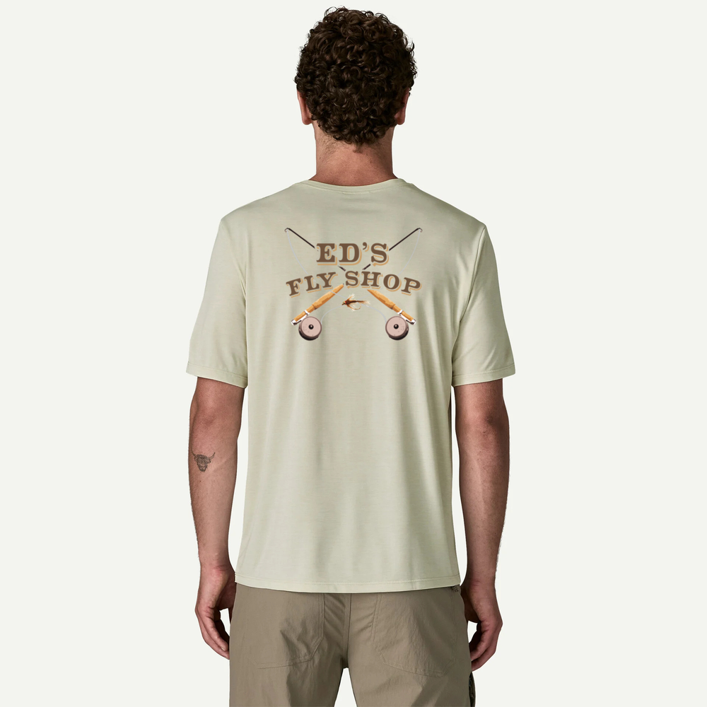 Ed's Fly Shop Logo Tee - Patagonia Capilene Cool Daily Shirt