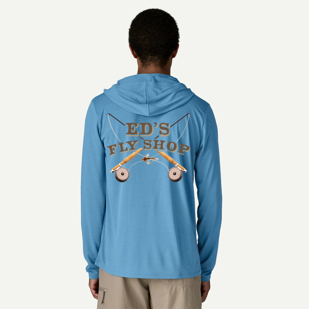 Ed's Fly Shop Logo Hoody - Patagonia Capilene Cool Daily Hoody