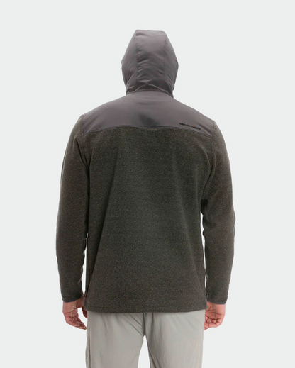 Grundens Bering Pro 1/4 Zip Hoodie - Smoke