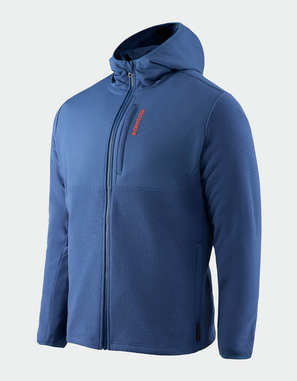 Grundens Bering Fleece Pro Full-Zip Hoodie - Blue Abyss