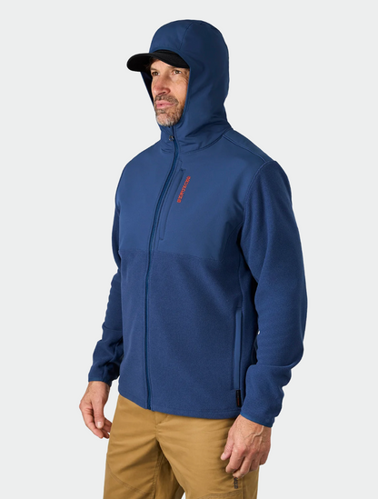 Grundens Bering Fleece Pro Full-Zip Hoodie - Blue Abyss