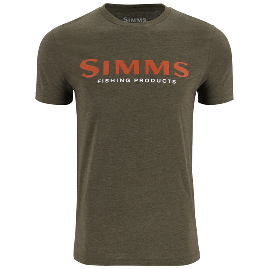 Simms Men's Logo T-Shirt Loden Heather Image 01