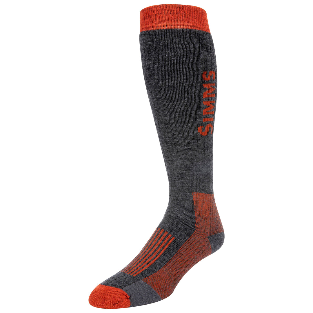 Simms Men's Merino Midweight OTC Sock Carbon Image 01