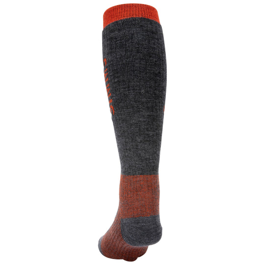 Simms Men's Merino Midweight OTC Sock Carbon Image 02