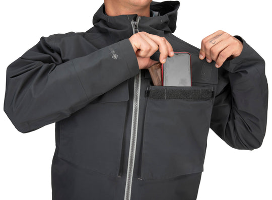 Simms Men's Guide Classic Jacket Carbon Image 16