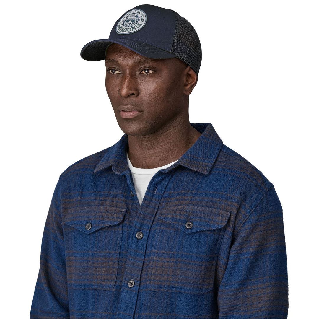 Patagonia Take a Stand Trucker Hat Wild Grizz: New Navy Image 02